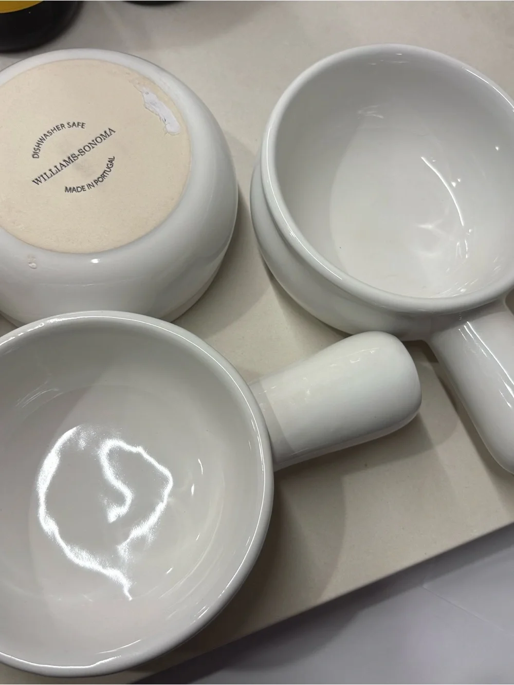 Williams Sonoma three white